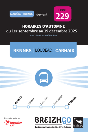  Nouvelle ligne BreizhGo Carhaix–Rennes